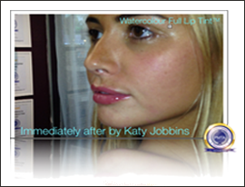 Redefine Lip Shape by Katy Jobbins using Permanent Makeup Watercolor Full Lip Tint Redefine Lip Shape by Katy Jobbins using Permanent Makeup Watercolor Full Lip Tint